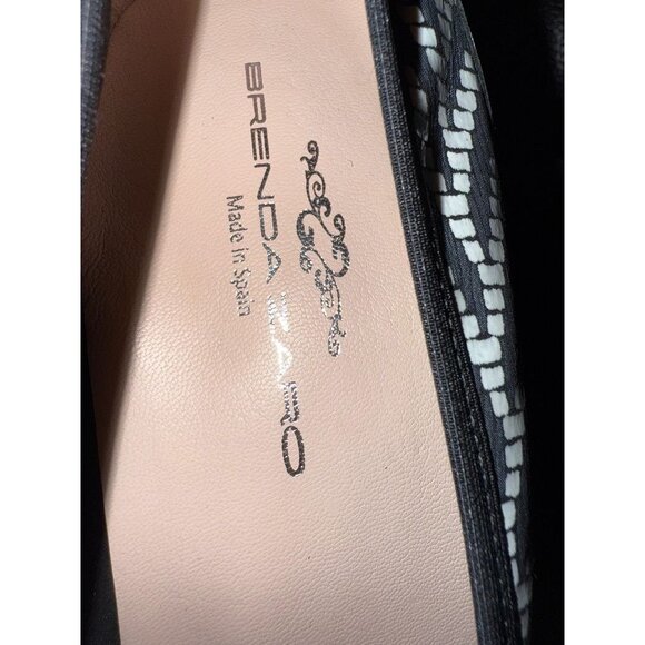 Brenda Zaro Spanish Heels – Black Suede & Patent Leather – Made in Spain – Class - Picture 7 of 7